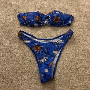 NWOT Shein Strapless Swimsuit set!